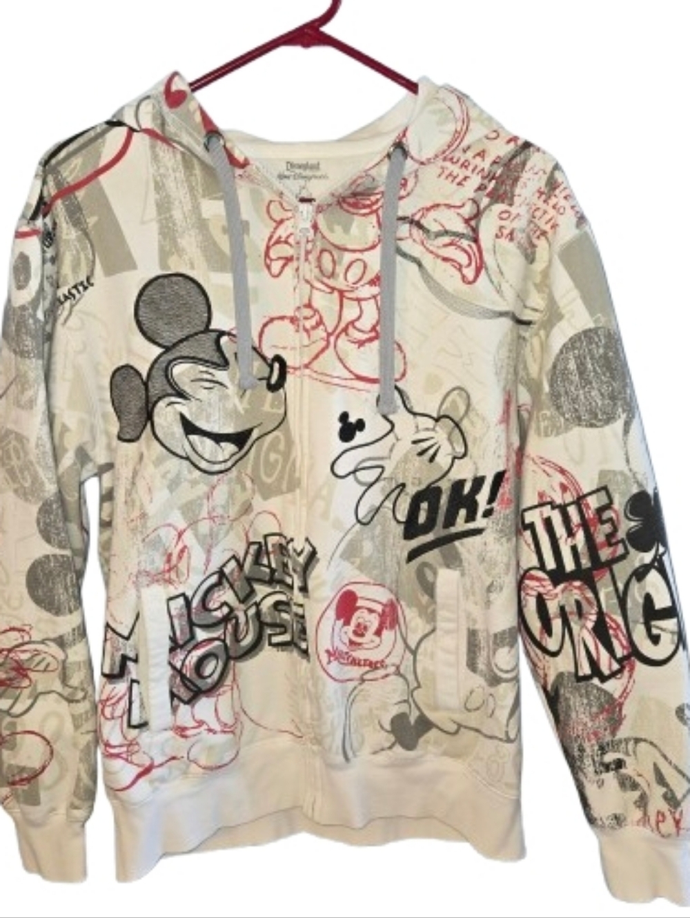 Disney Mickey Mouse Graffiti Zip Up Hoodie *unisex*